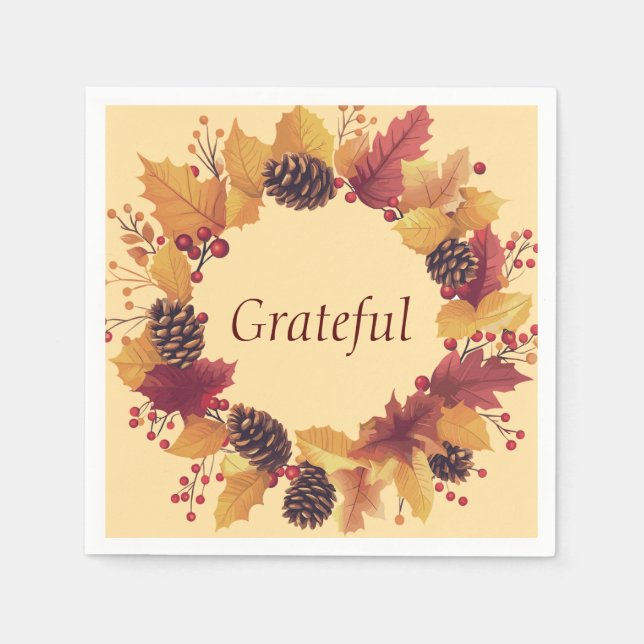 papper thanksgiving pappersservett (Framsidan)