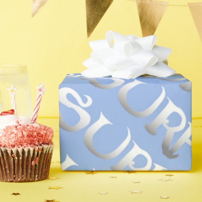 papper, tippad, glansig surfa presentpapper (Födelsedagsfest)