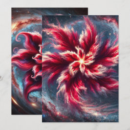 Papper tryckbar Galaxy Poinsettia-skrapbok Inbjudningar