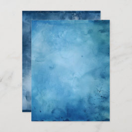 Papper tryckbar, tryckbar, Bläck-blå skrapbok Inbjudningar