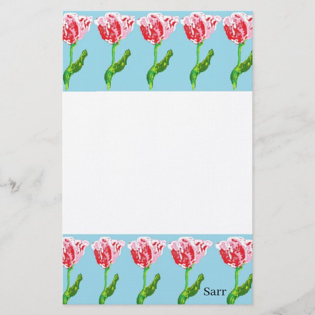 Papper: Tulips Brevpapper (Framsida)