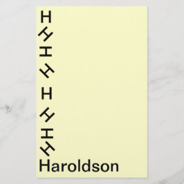 Papper - Tumbling Monogram (efternamn)