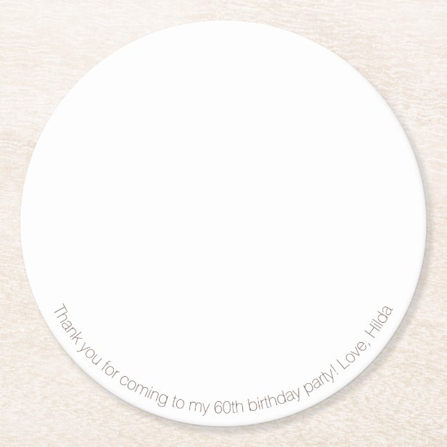 Papper Underlägg (Framsidan)