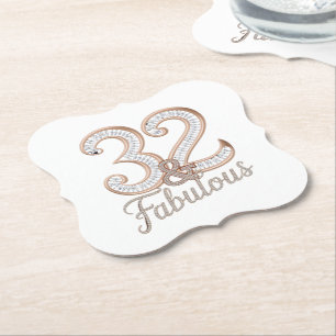 Papper Underlägg - 32 & Fabulous