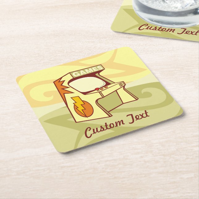 Papper underlägg av Arcade maskin-kvadrat Kvadrat (Vinklad)