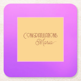 Papper Underlägg av elegantens våld Kvadrat