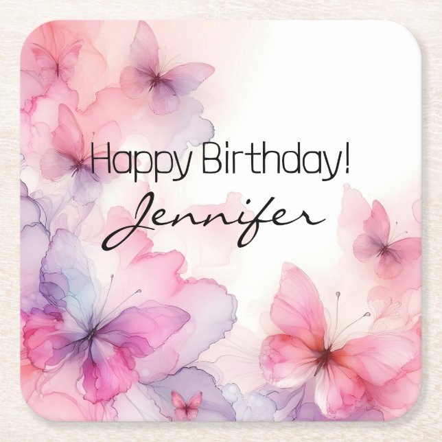 Papper Underlägg av elegantens vattenfärgsfilter (Framsidan)