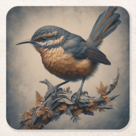 Papper Underlägg av fågelfauna på Floran Square