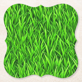 Papper Underlägg av grönt Grass