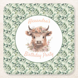 Papper Underlägg av höglandskö Kvadrat