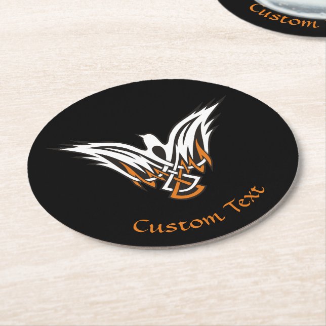 Papper Underlägg av keltisk fågelrunda Rund (Vinklad)