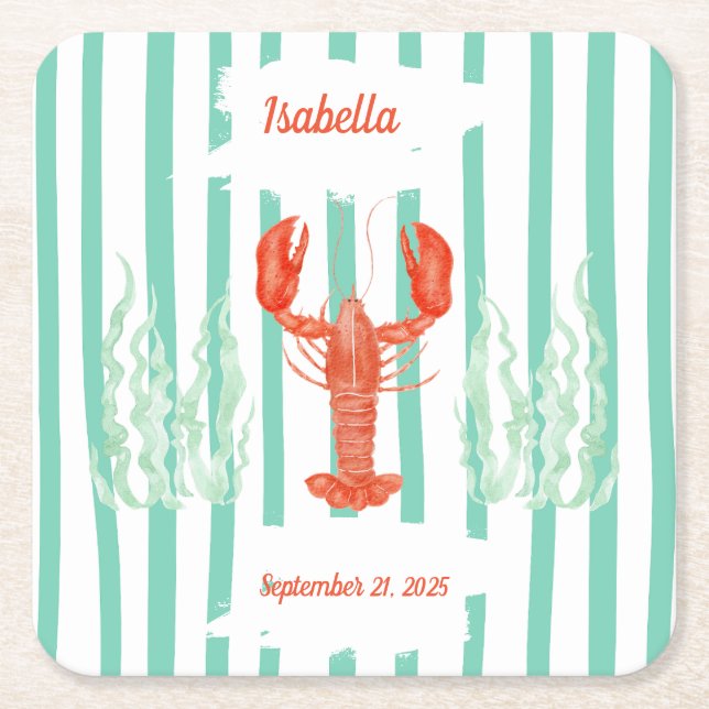 Papper Underlägg av laduster Boil - Seafood Party  (Framsidan)