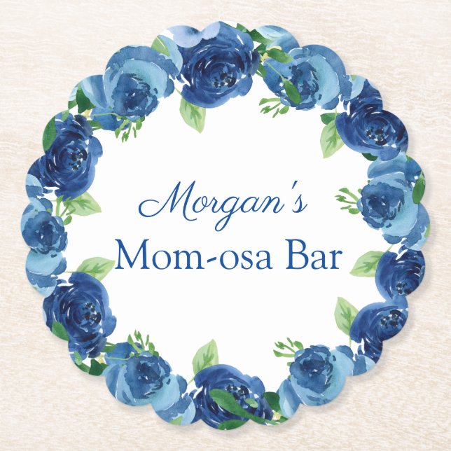 Papper Underlägg av marinblå pojke Baby (Framsida)