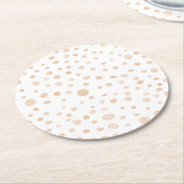 Papper Underlägg av Melon Confetti Watercolor Dots