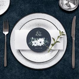 Papper Underlägg av Mint Teal Round för elegant Bl