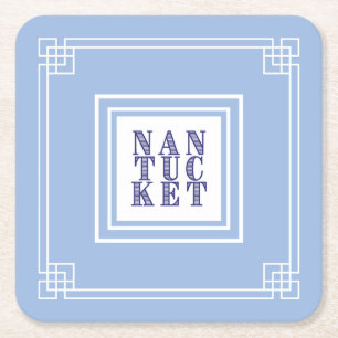 Papper Underlägg av Nantucket Blues Kvadrat