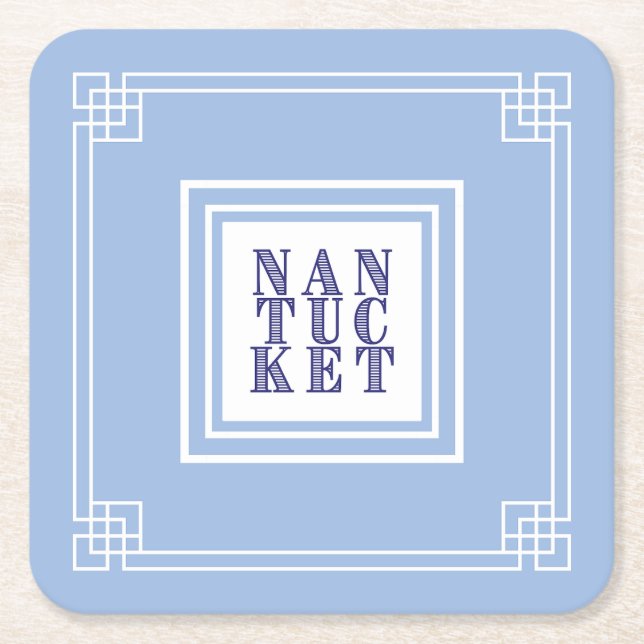 Papper Underlägg av Nantucket Blues Kvadrat (Framsidan)