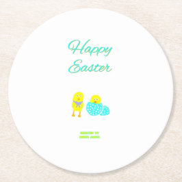 Papper Underlägg av påsk-kläckningar Rund