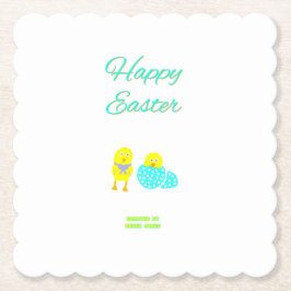 Papper Underlägg av påsk-skrafferingar på kallopad