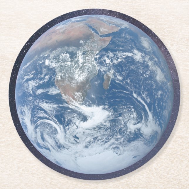 Papper underlägg av planetjorden runt rund (Framsidan)