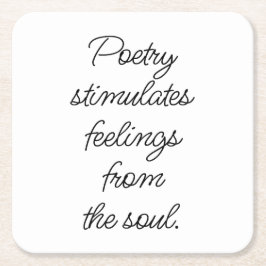 Papper Underlägg av poetristimulering