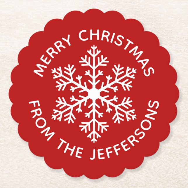 Papper Underlägg av rödsnäcka (Framsida)