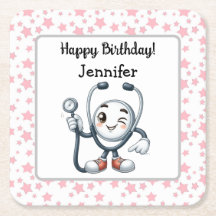 Papper Underlägg av sjuksköterskeFödelsedagsfest