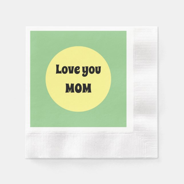 Papper Underlägg av stor gult Pappersservett (Framsidan)