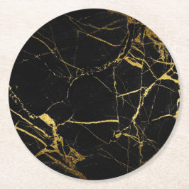 papper underlägg av svart marmor