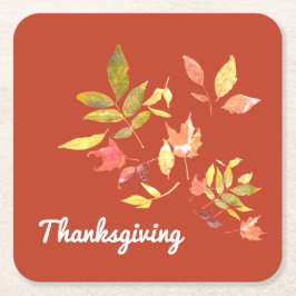 Papper Underlägg av thanksgivingens kvadrat