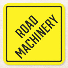 Papper Underlägg av vägmaskiner