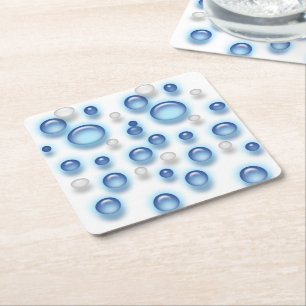 Papper Underlägg - bubblor Kvadrat