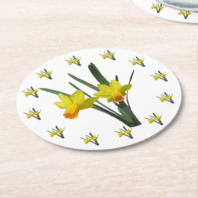 Papper Underlägg - Daffodil-Blommar (Vinklad)