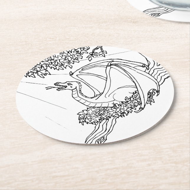 Papper Underlägg - Dragens bo (Vinklad)