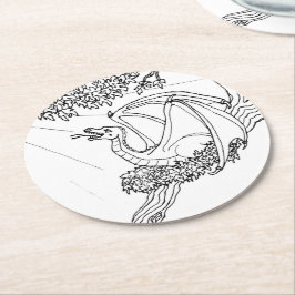 Papper Underlägg - Dragens bo Rund