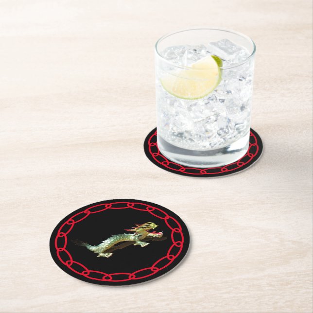 Papper Underlägg - Dragon och Röda kedjan (Insitu)