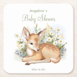 Papper Underlägg för babyvisningsprogram Kvadrat