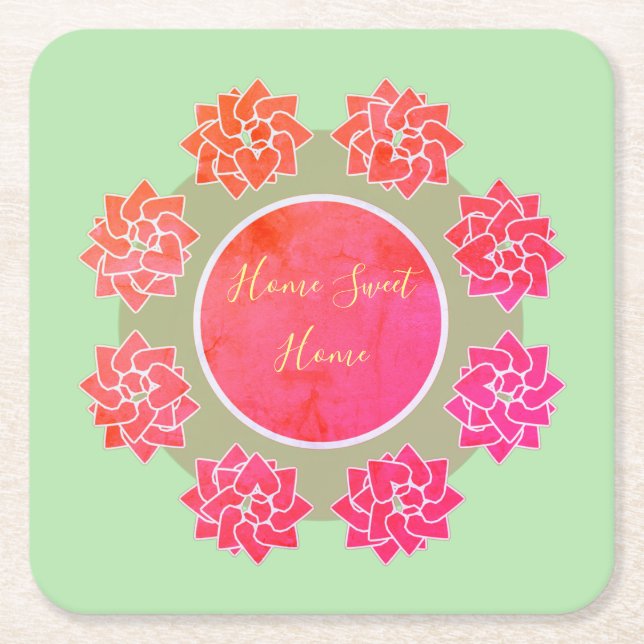 Papper underlägg för bekvämlighet och söt (Framsidan)