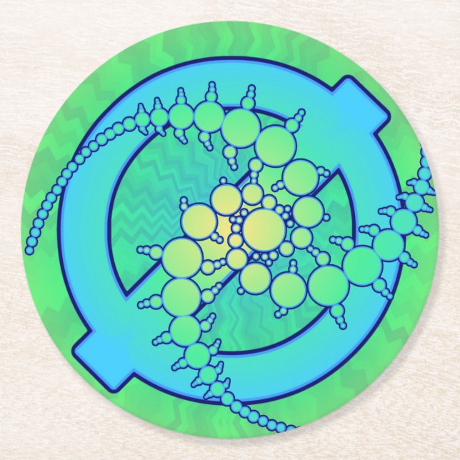 Papper Underlägg för Dimension KLL Rund (Framsidan)