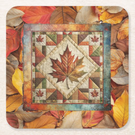 Papper Underlägg för färglös blomning hösten Löv