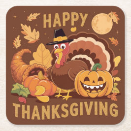 Papper Underlägg för höstskörden i happy thanksgiv