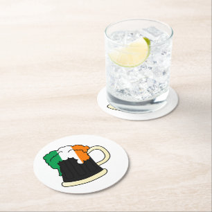 Papper Underlägg för Irish Beer Round Rund
