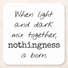 Papper Underlägg för ljus och Mörk