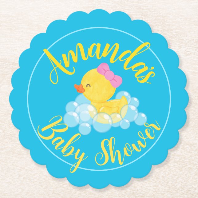 Papper Underlägg för Party i Anka (Framsida)