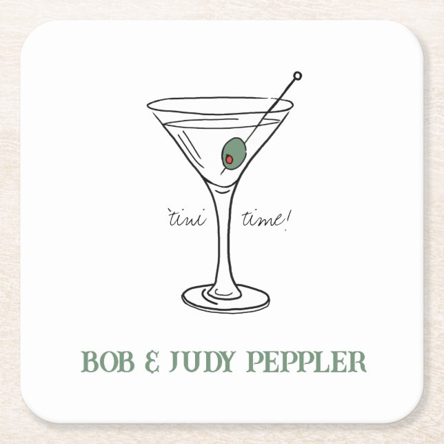 'Papper Underlägg för Personlig i tintid (Framsidan)