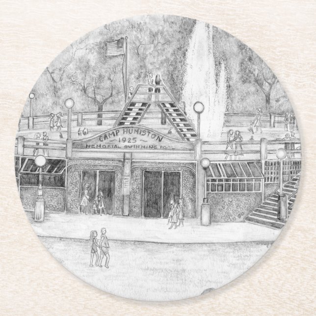 Papper Underlägg för sommarRoligt Rund (Framsidan)