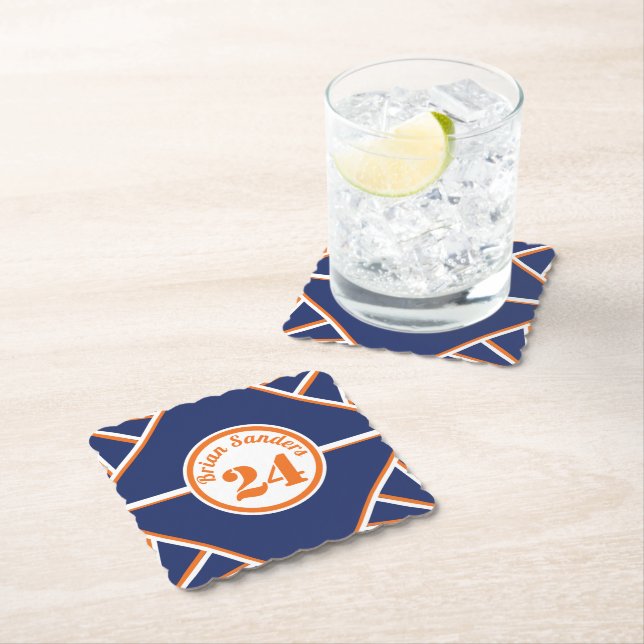 Papper underlägg för sporter med blått ljus och or (Insitu)