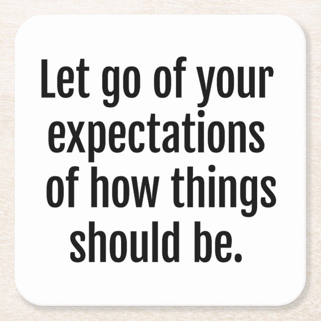 Papper Underlägg förväntning (Framsidan)