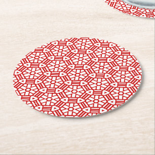 Papper Underlägg - Hexagon med Pub Rund