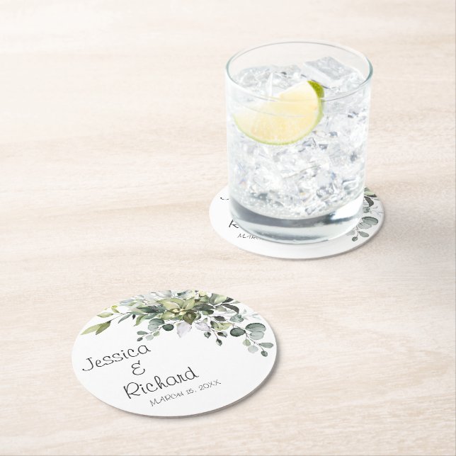 Papper Underlägg i Bröllop Pappra Tallrikar-rundan (Insitu)